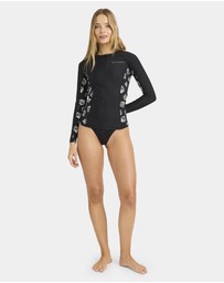 Billabong - Womens Sandy Shells Off Shore Long Sleeve Rash Vest