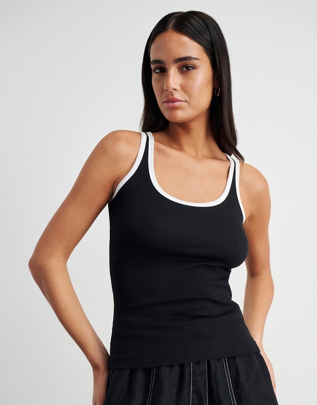 Jag - Kate Contrast Scoop Tank