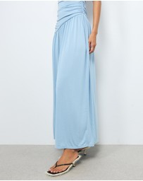 AERE - Aloma One Shoulder Ruched Dress