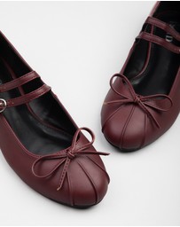 RAID - Idol mary jane ballet flats in burgundy