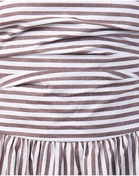 MVN - Stripe Strapless Dress
