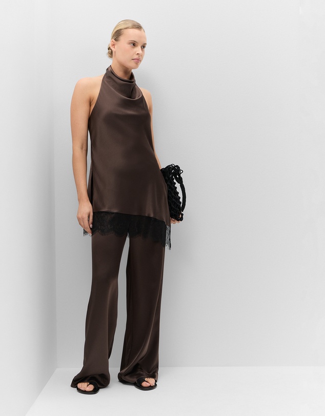 UNISON - Satin Wide Leg Pant