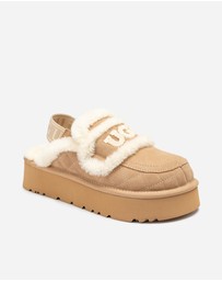 Ozwear Connection Uggs - Ugg Violet Matelassé Shearling Platform Slipper (Detachable Feature)