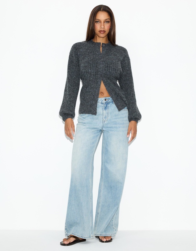 Dazie - Last Call Cinched Knit Cardigan