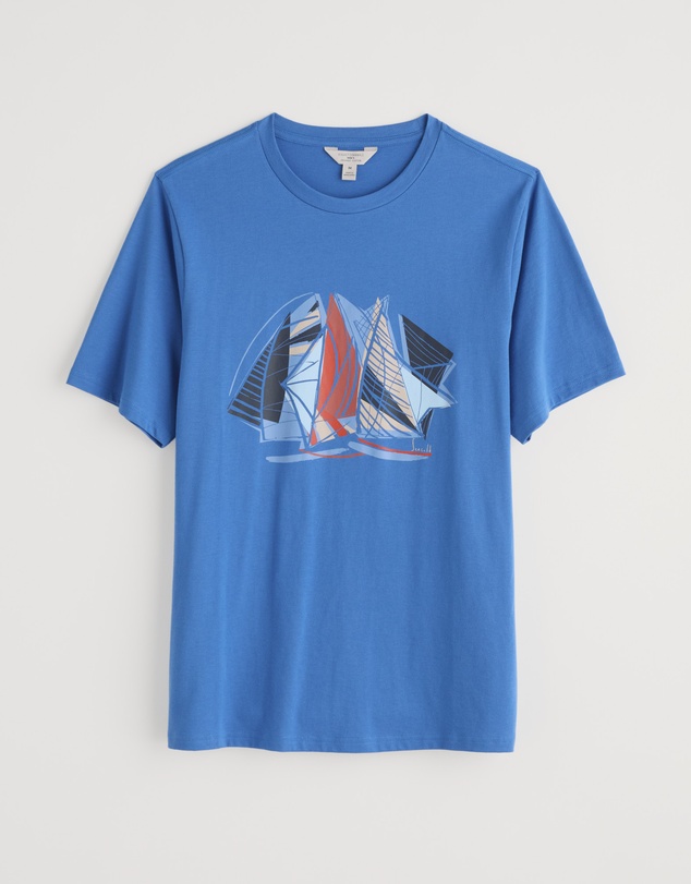 Seasalt - Seasalt Cornwall Blue Midwatch T-Shirt