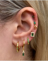 Izoa - Rosetta Hoop Earrings