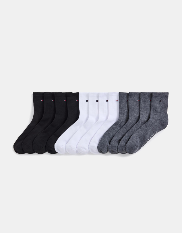 Tommy Hilfiger - 6-Pack Athletic High Quarter Socks