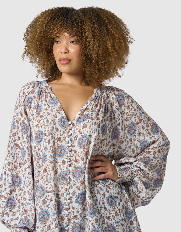 Something 4 Olivia - Bianca Print Blouse