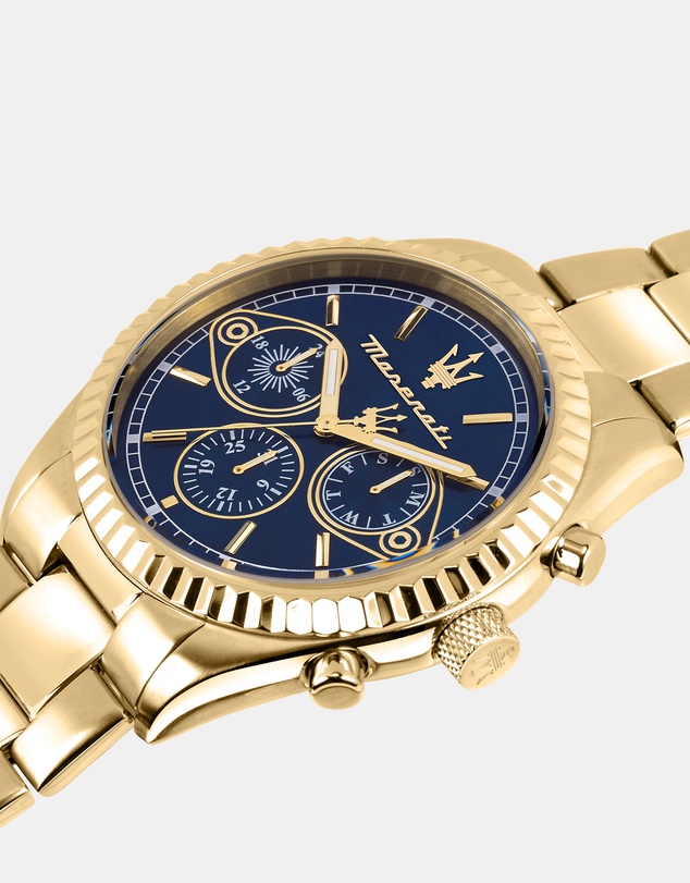 Maserati - Competizione 43mm Multifunction Gold Chronograph Watch