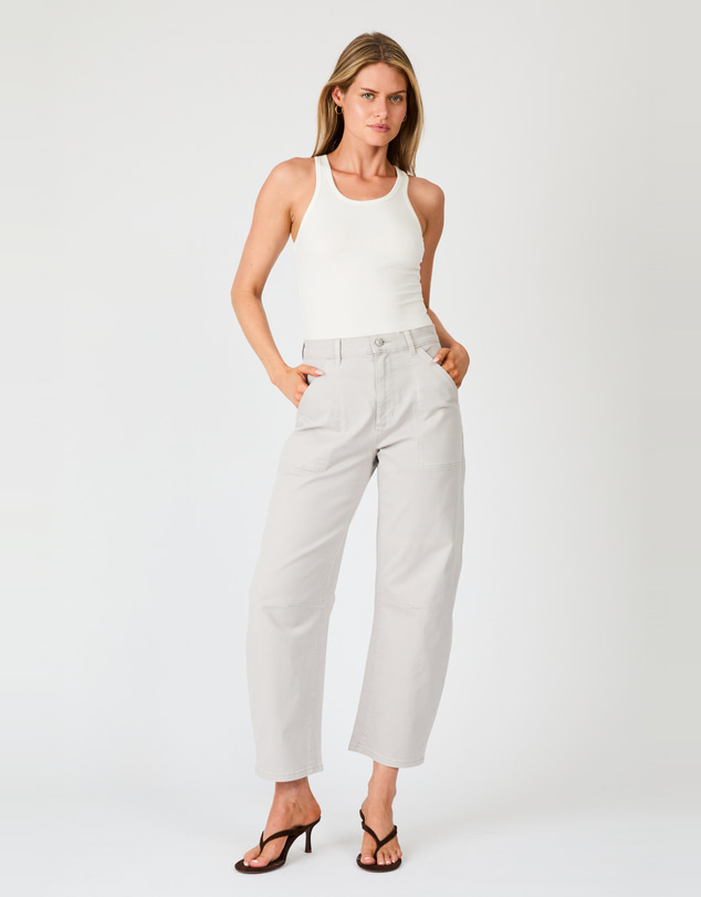 Rolla's - Gigi Barrel Trade Pants - Silver Grey