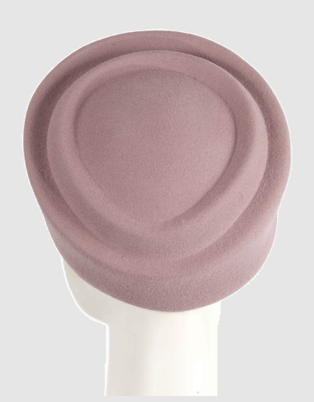 Max Alexander - Felt Dusty Pink Pillbox Hat