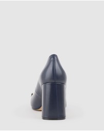 Edward Meller - BAILEY85 Block Heel Pump with Trim