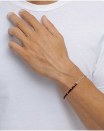 Kuzzoi - ICONIC EXCLUSIVE - Bracelet Male Lapis Lazuli Blue and Tigers Eye 925 Sterling Silver