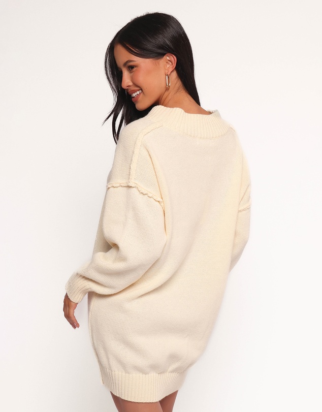 Petal & Pup - Sancia Knit Mini Dress - Cream