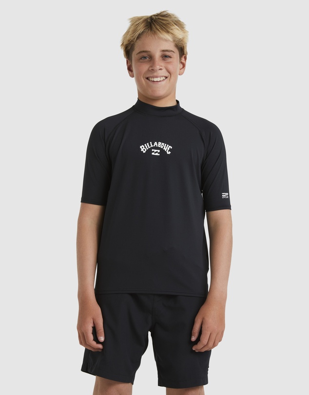 Billabong - Boys 8 to 16 All Day Arch Short Sleeve Rash Vest