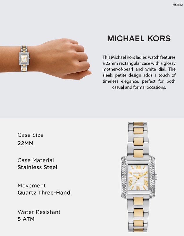 Michael Kors - Emery Two Tone Analogue Watch