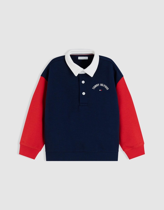 Tommy Hilfiger - Colour-Blocked Terry Rugby Sweatshirt - Kids