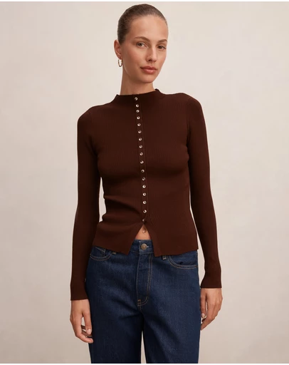 Forever New - Francis Button Detail Top