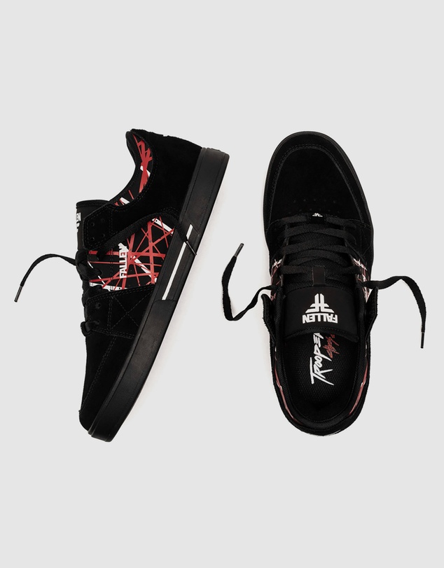 Fallen Footwear - Fallen Footwear Men Trooper 5250 True Fit Cupsole Shoes Black
