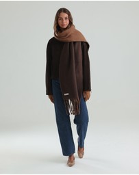 Morgan & Taylor - Hannah Reversible Scarf in Brown