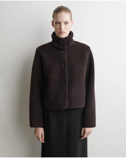 COS - Funnel-Neck Teddy Jacket