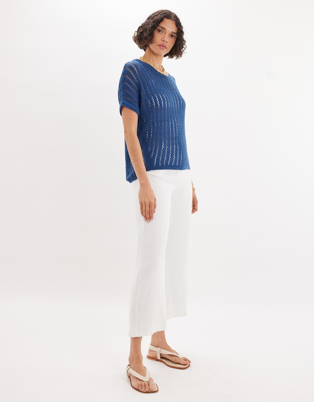 Amelius - Greta Short Sleeve Knit Top