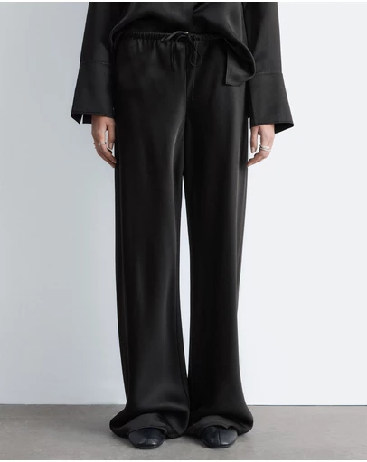 & Other Stories - Drawstring Satin Trousers