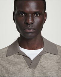 COS - Open-Knit Bouclé Polo Shirt