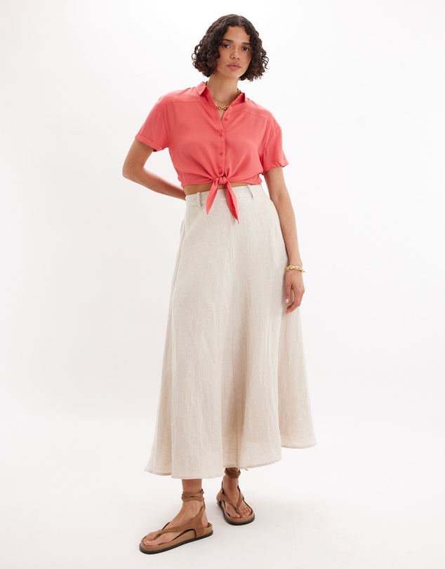Amelius - Amabel Short Sleeve Crop Shirt