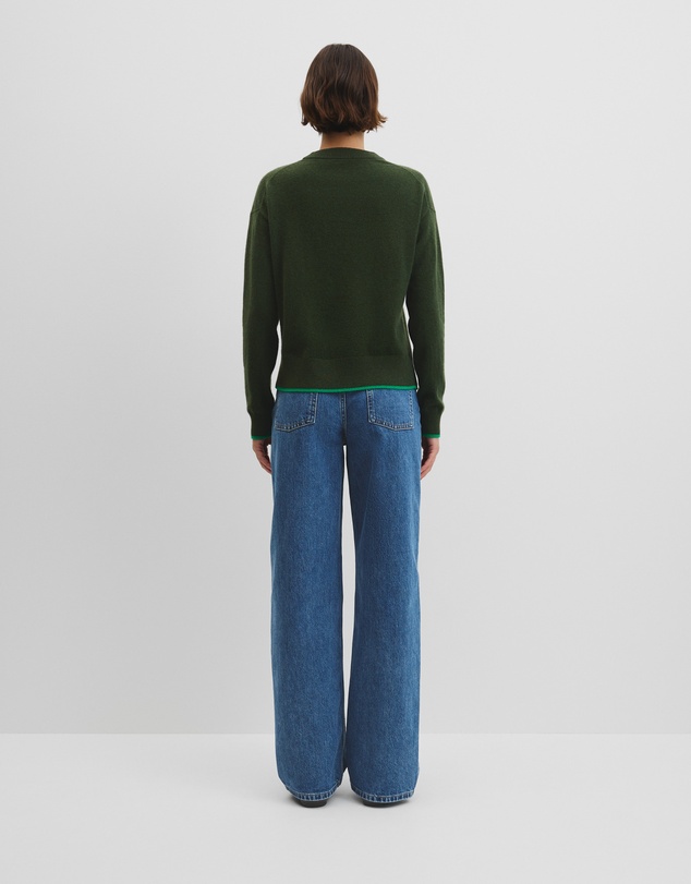 Country Road - Tipped Crew Neck Knit