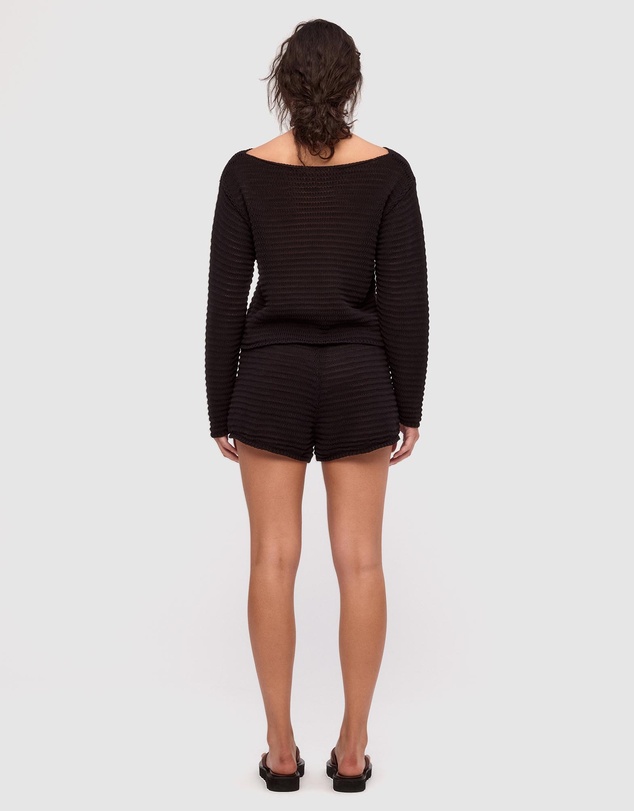 Zulu & Zephyr - Cotton Lattice Knit Top