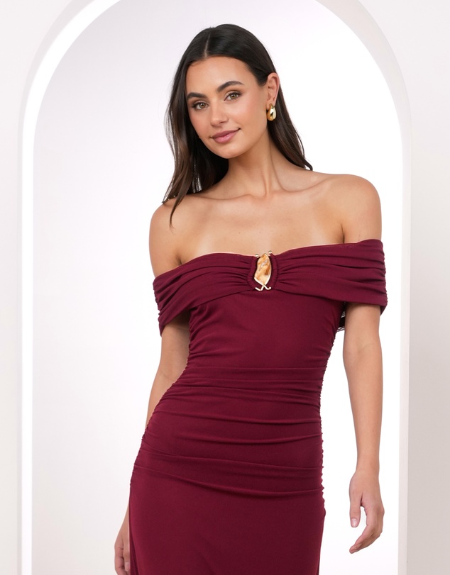 Pilgrim - Maeve Off Shoulder Maxi Dress