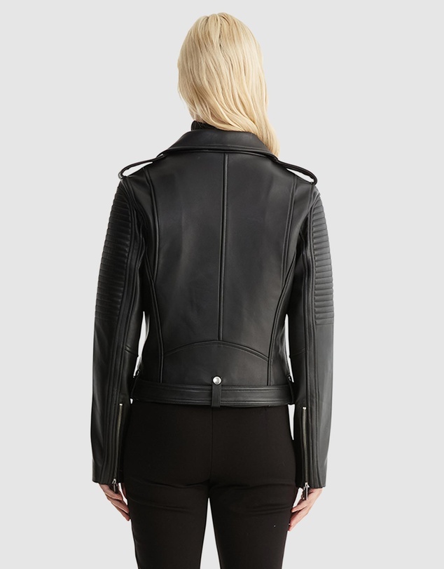 ENA PELLY - Classic Leather Biker Jacket 2.0