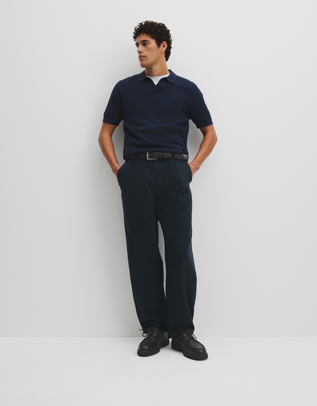 Country Road - Australian Cotton Basket Knit Polo