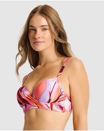 Sea Level Australia - Neon Wave Cross Front Moulded Underwire Bra