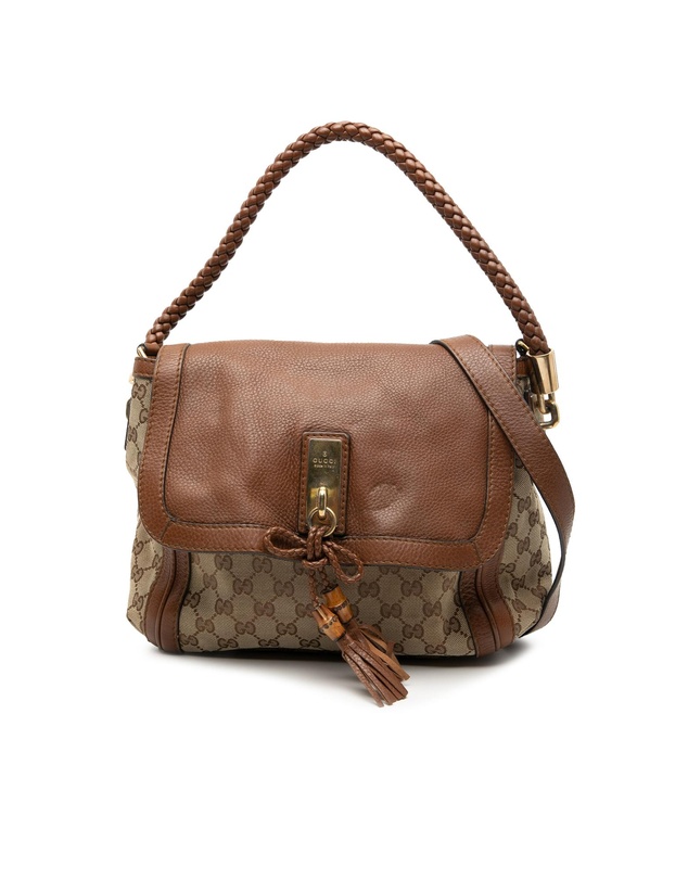 Pre-Loved by Azura Reborn - Pre-Loved GG Canvas Bella Flap Satchel