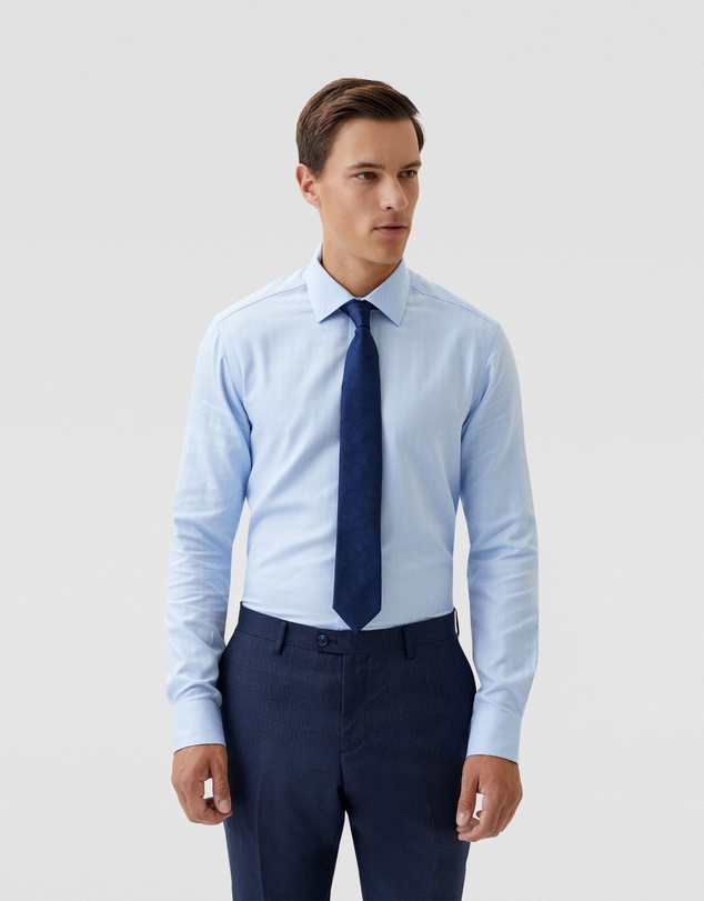 Oxford - Beckton Herringbone Cotton Shirt