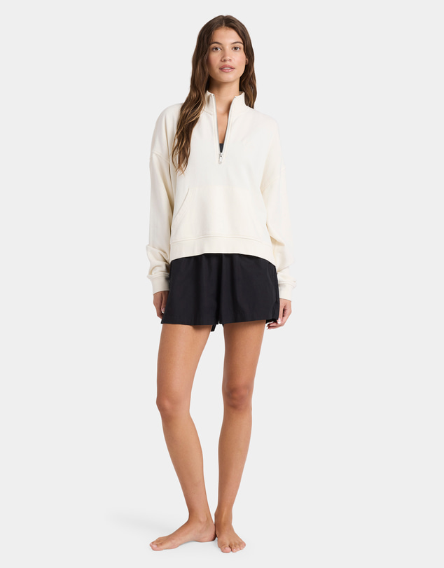 Roxy - Womens Movin Up Half Zip Fleece Jumper
