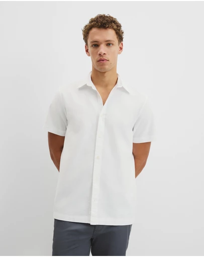Country Road - Short Sleeve Relaxed Good Earth Cotton Oxford Shirt