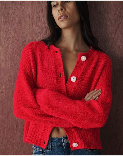 bright red