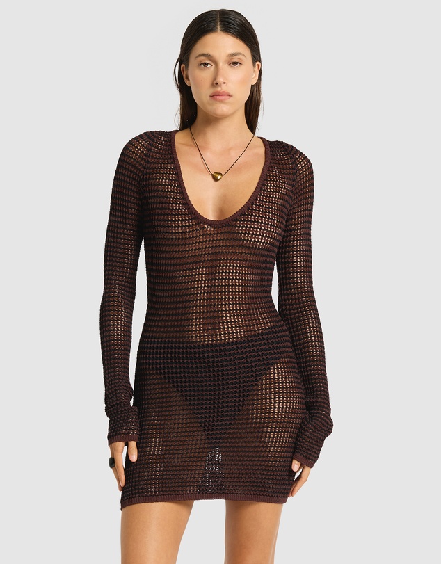 Bond-Eye Swimwear - Rowan Long Sleeve Mini Dress