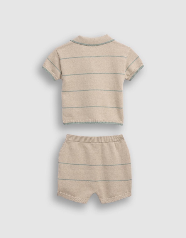 GAP - Woven SS Henley Pants Set - Babies