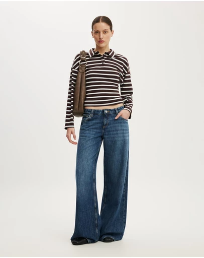 Cotton On - Everyday Smooth Polo Long Sleeve