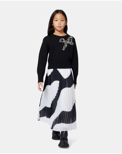 Marc Jacobs - Zebra Pleated Skirt - Kids-Teens