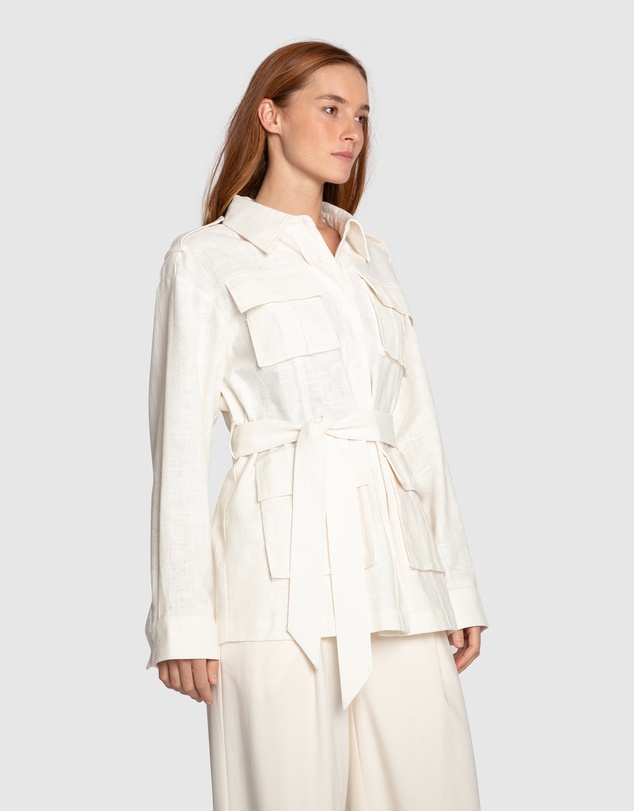 Belle & Bloom - Still Storm Belted Safari Jacket