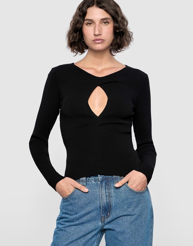 Staple the Label - Mira Twist Knit Top