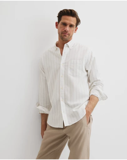Country Road - Regular Fit Oxford Stripe Shirt
