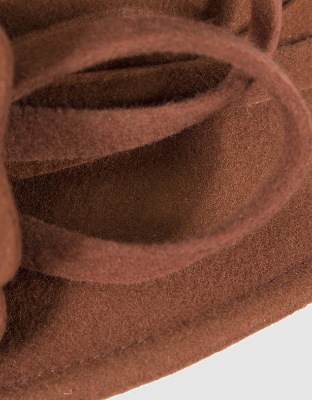 Max Alexander - Winter Felt Orange Cloche Hat