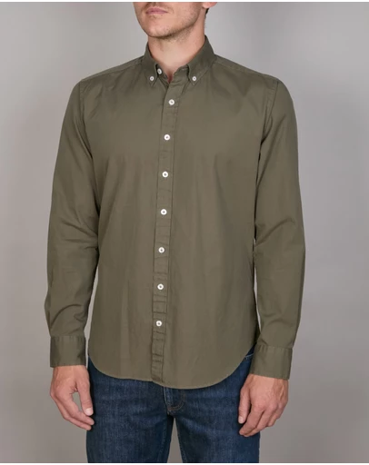 Abelard - 2 Ply Ortono Washed Oxford Slim Fit Shirt