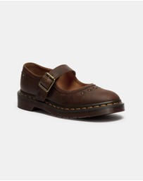 Dr Martens - Mary Jane Flower Shoes - Women's